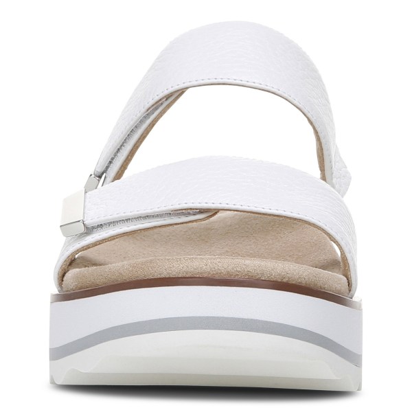 Vionic Sandals Ireland - Brandie Flatform Sandal White - Womens Shoes Sale | BXJOD-4317